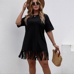 SHEIN Fringe Shirt Dress